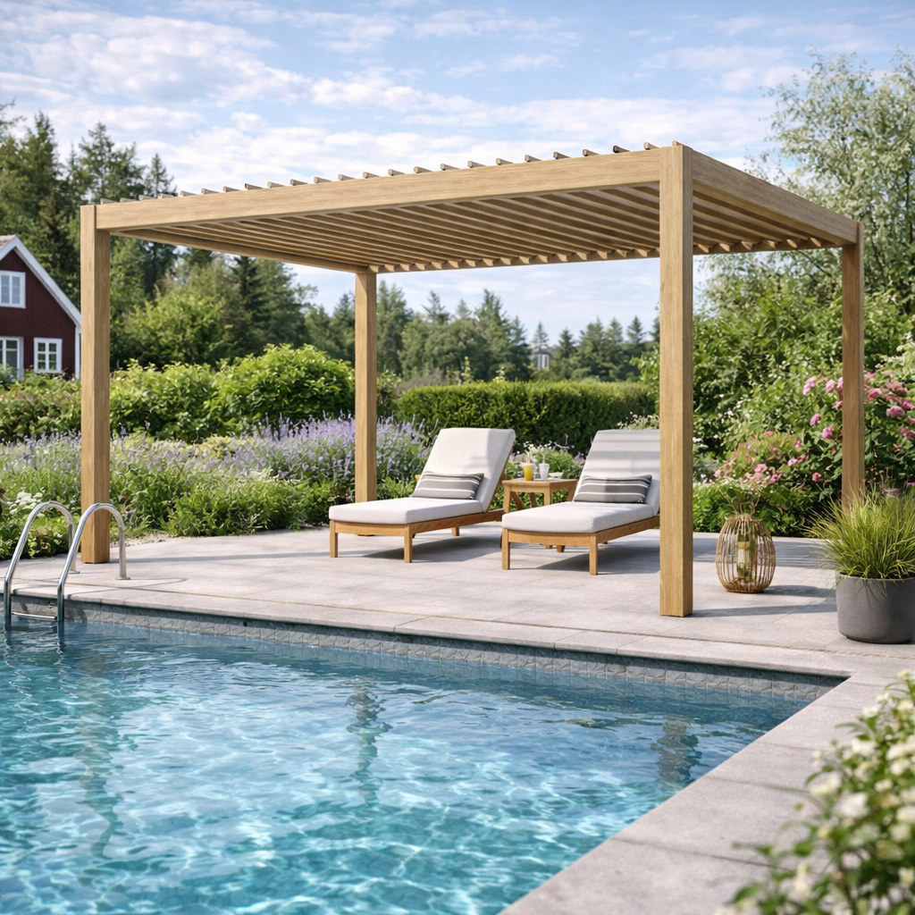 Pergola 3x4m Træ