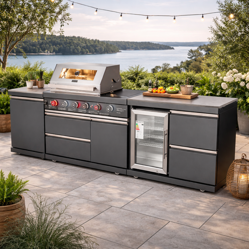 Gasgrill Udendørs Køkken GB411A Grillbord & Køleskab