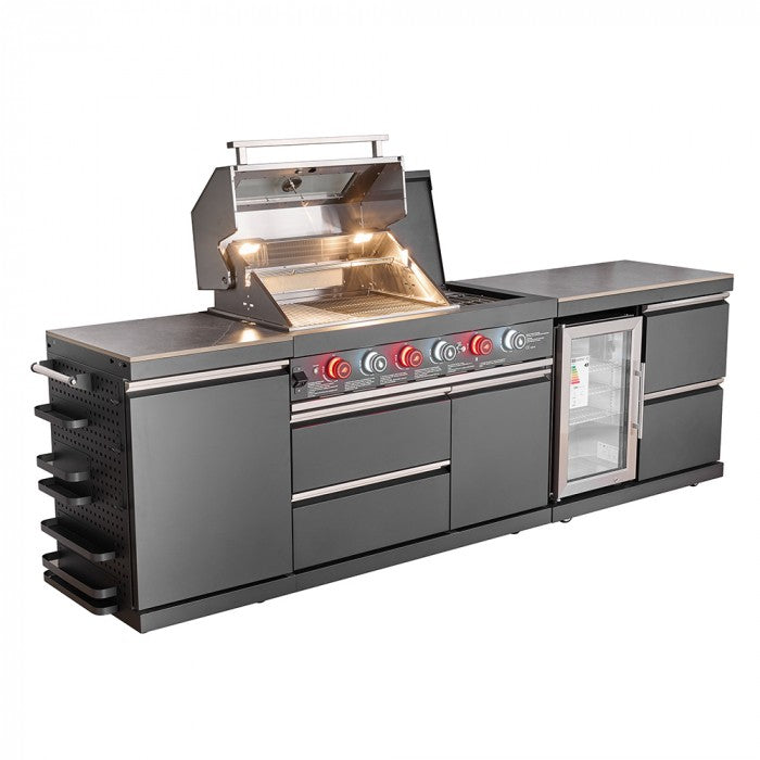 Gasgrill Udendørs Køkken GB411A Grillbord & Køleskab