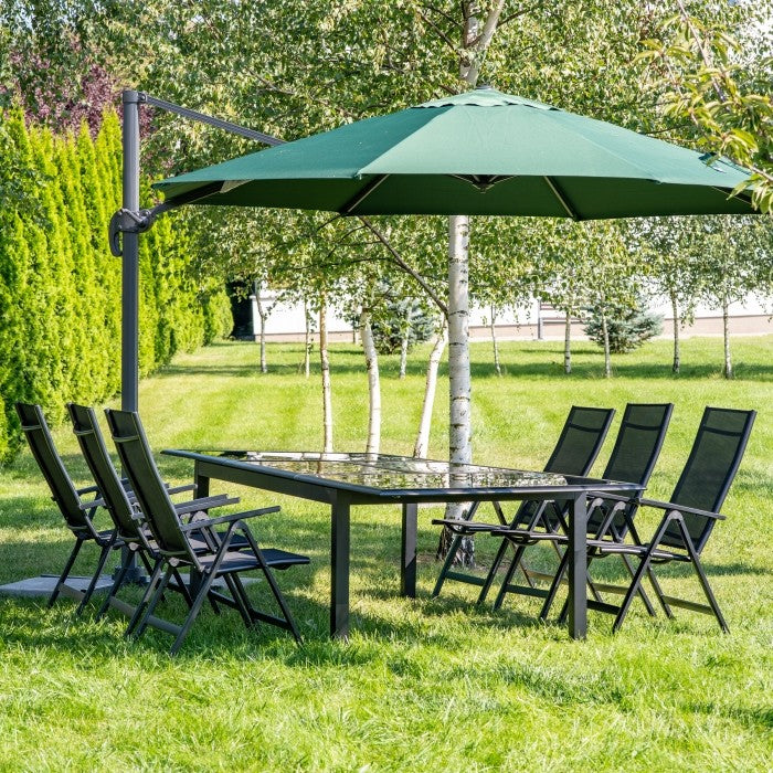 Parasol Roma S rund Möllan Grøn 3,5m