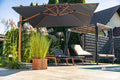Roma MID antracit haveparasol 3x3m