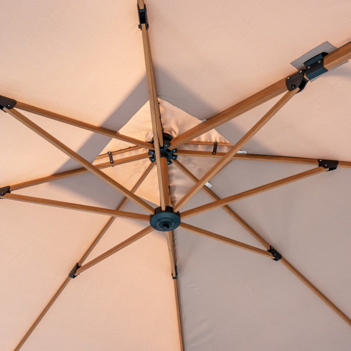 Roma MID haveparasol beige 3x3m