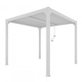Pergola 3x3m hvid