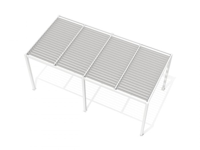 Pergola 5,8x3m hvid